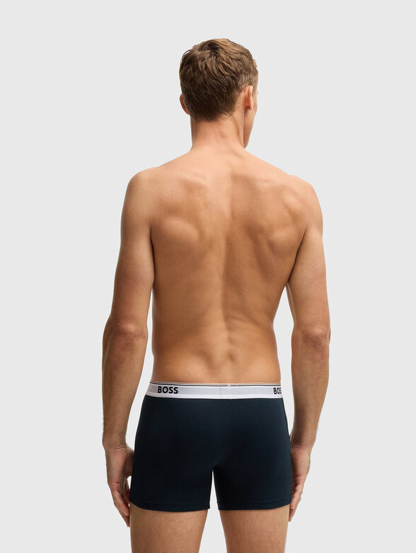 Set of three cotton boxers with logo - 3