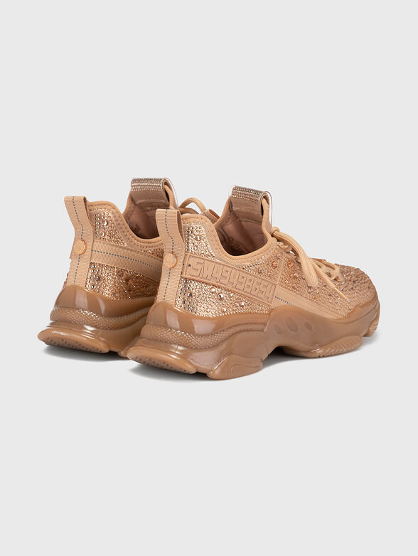 MAXIMA-R black sports shoes with rhinestones - 3