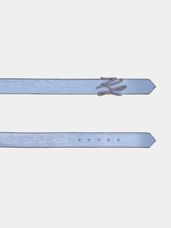 K/AUTOGRAPH Leather belt with logo buckl - 2