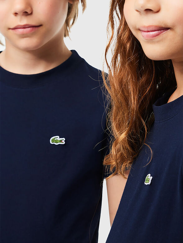 Dark blue t-shirt with logo  - 0