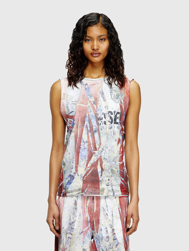 T-PER unisex top with logo print - 4