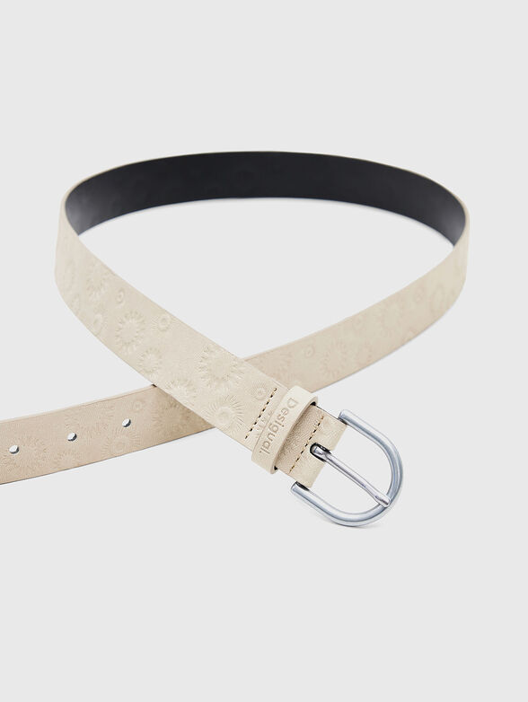 Eco leather belt with embossed texture - 2