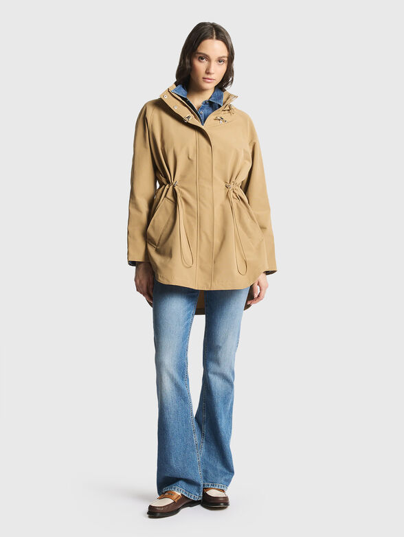 Transitional jacket with a drawstring waist - 2