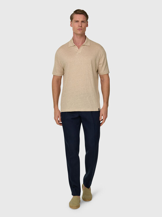 Linen-blend polo shirt - 2