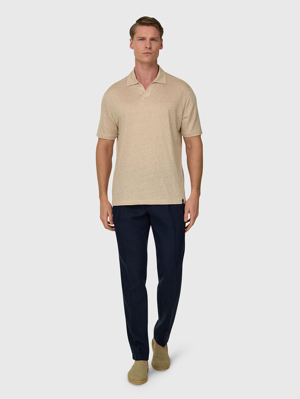Linen-blend polo shirt - 2