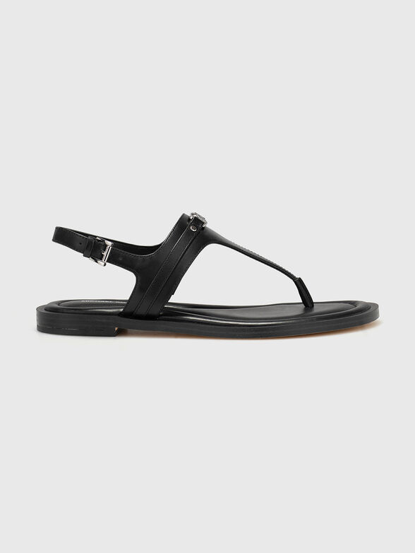MANY Black leather sandals - 1