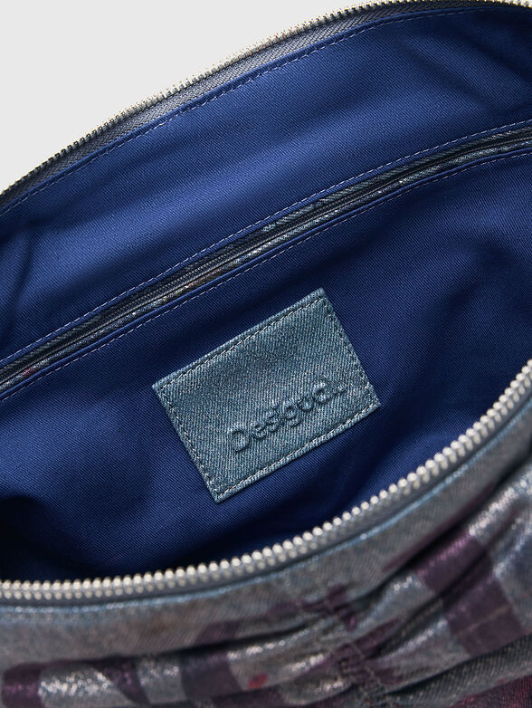 Large denim bag with print - 6