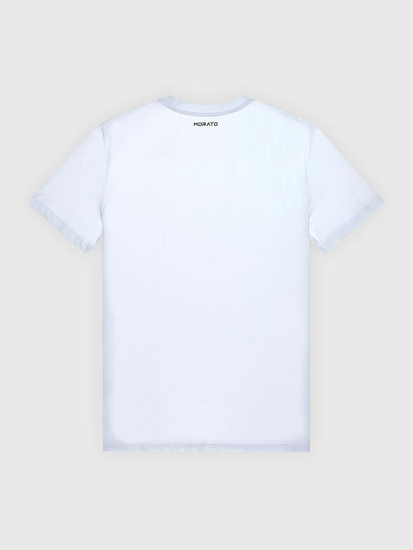 Cotton T-shirt in grey with print - 2