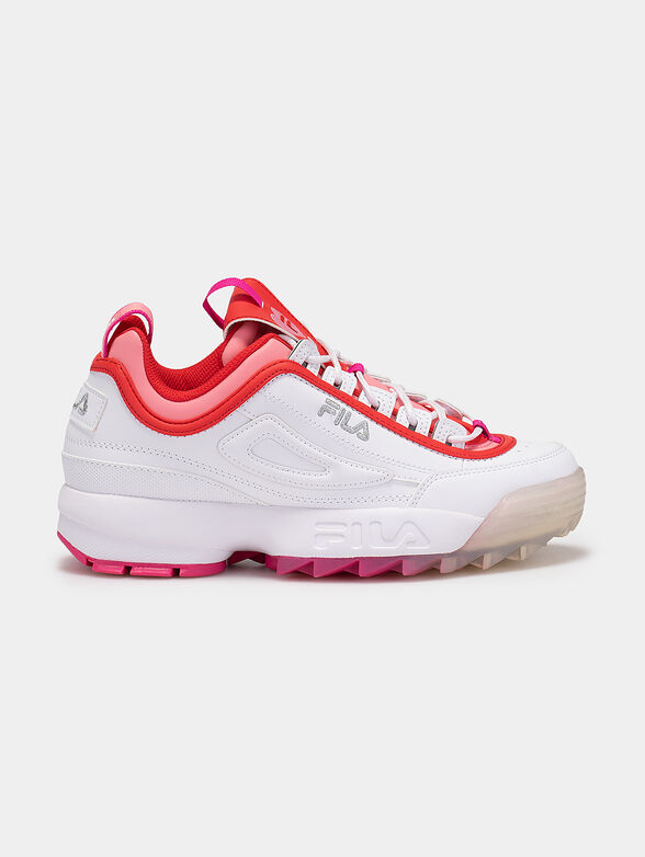 DISRUPTOR V white sneakers with colorful accents - 1