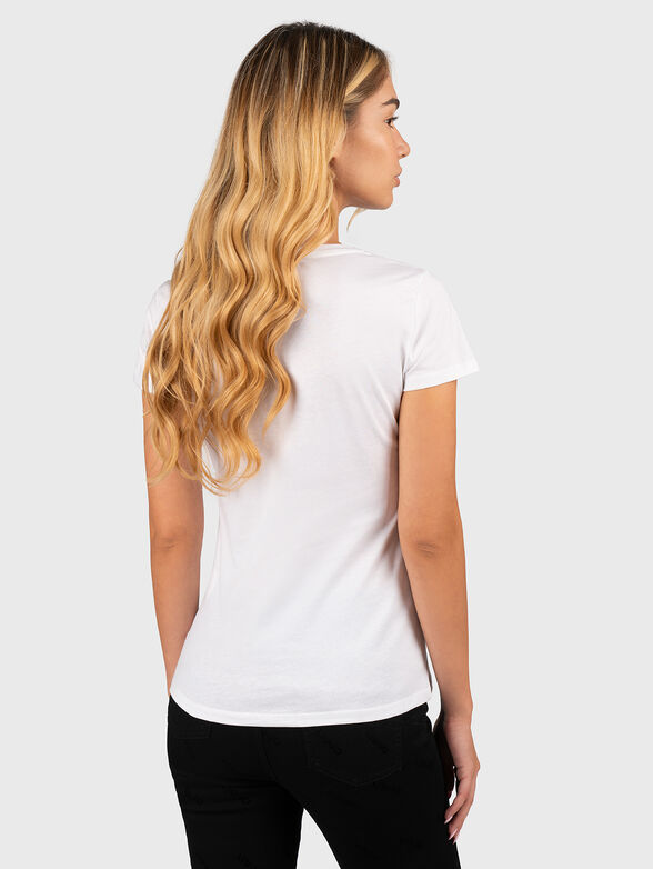 White T-shirt with print - 3
