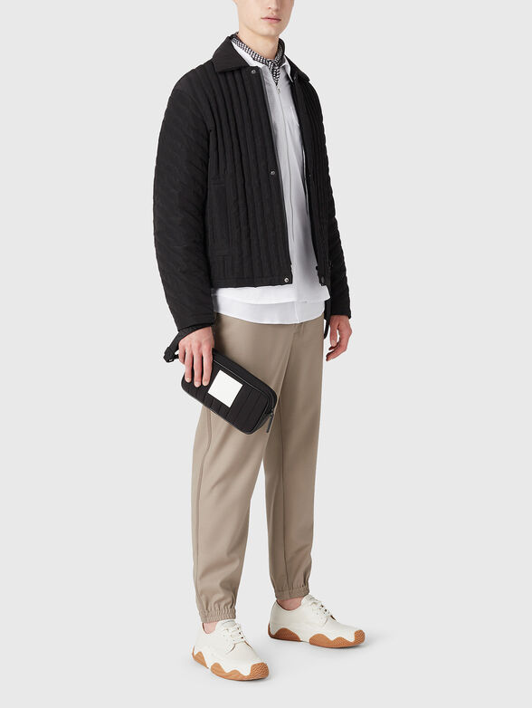 Jacket with accent strap - 1