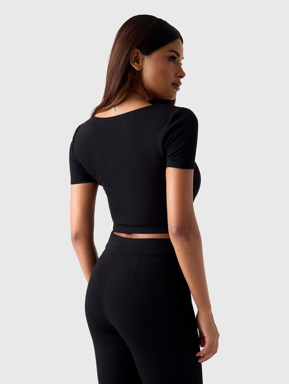 EVELINA top with accent buttons - 3