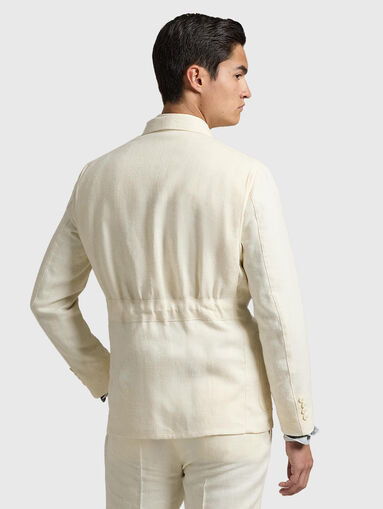 Slim blazer in silk - 3