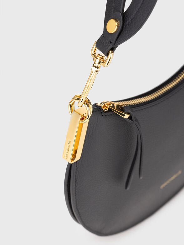 Leather bag with logo detail - 5