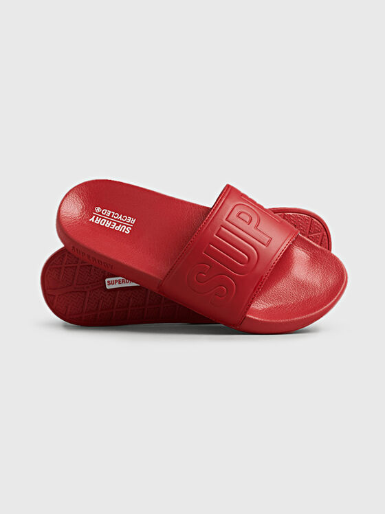 Червени плажни обувки CODE CORE - 1