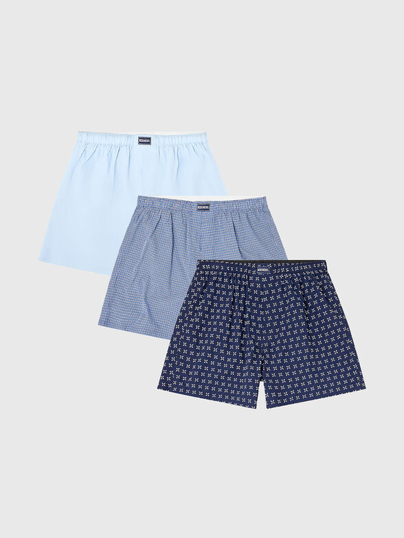 Set of three cotton boxer shorts - 1