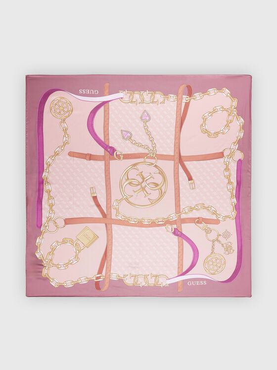 Square scarf with logo - 1