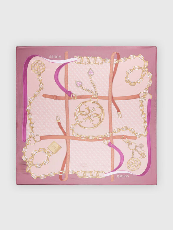 Square scarf with logo - 1