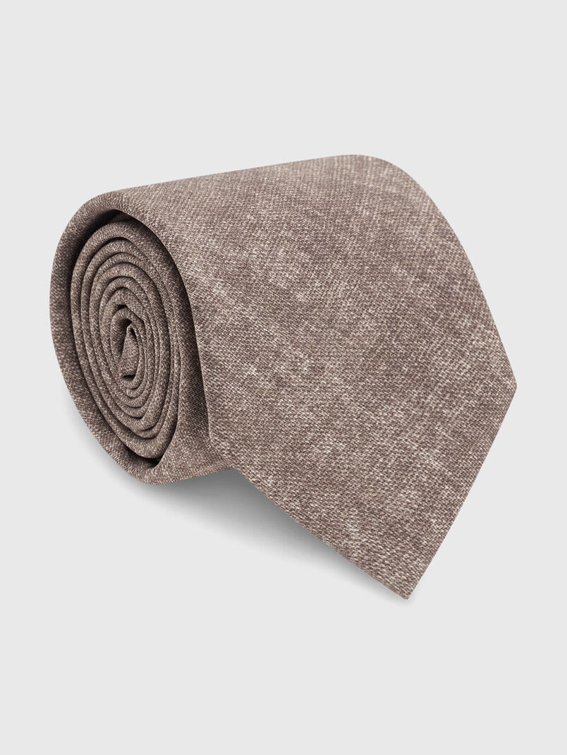 Melange silk tie - 3