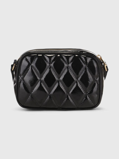 Black crossbody bag with quilted effect - 3