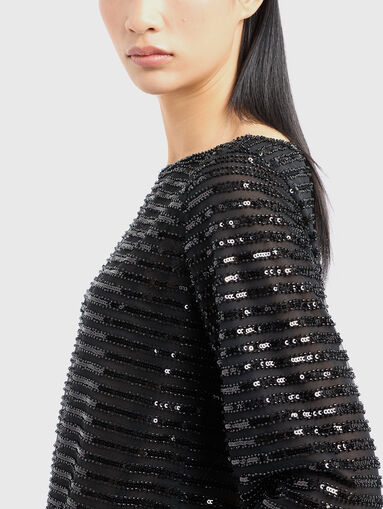 Mini dress with sequins - 4