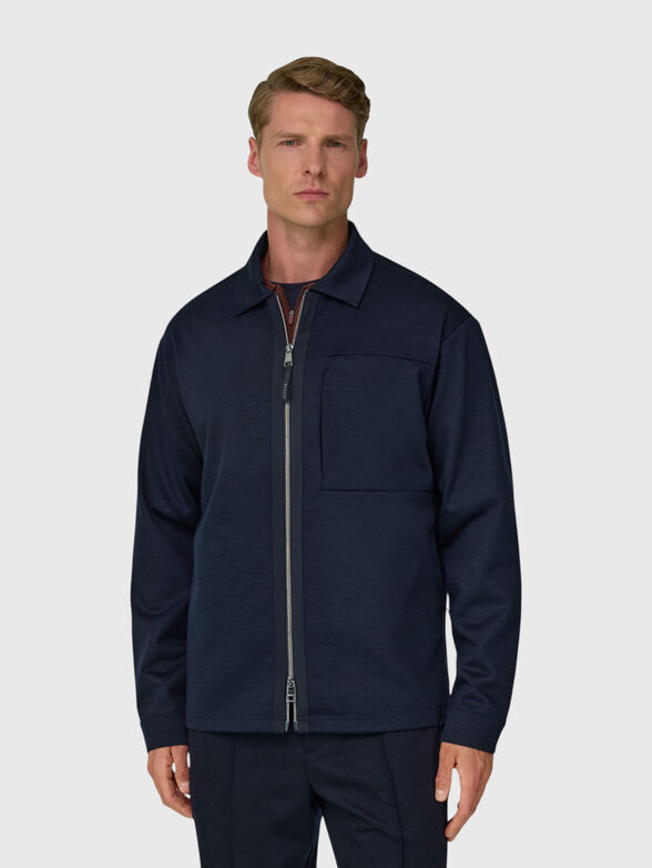 Dark blue zip jacket - 1