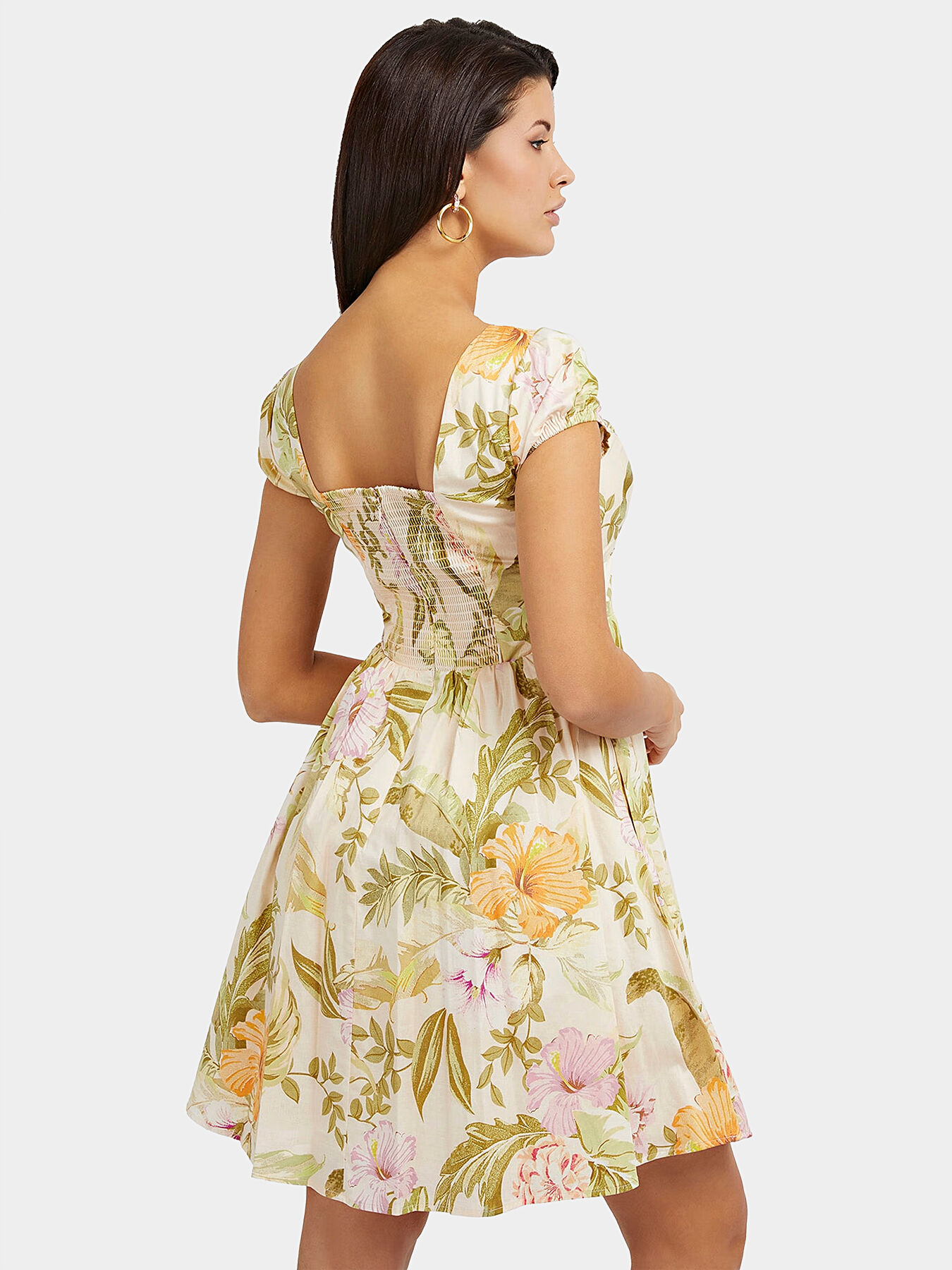 KARIDA mini dress with floral print brand GUESS