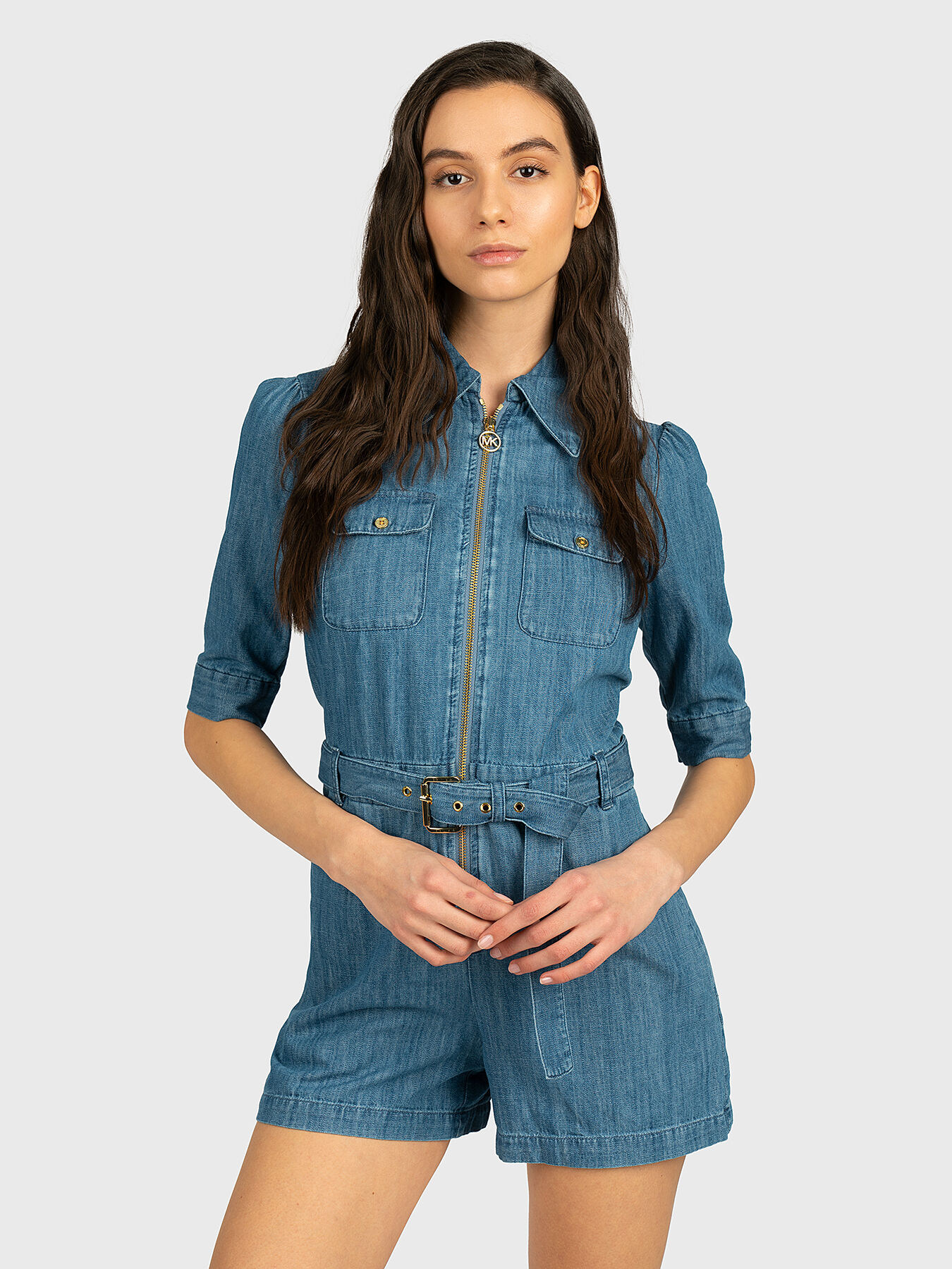 Short denim romper brand MICHAEL KORS Globalbrandsstore en