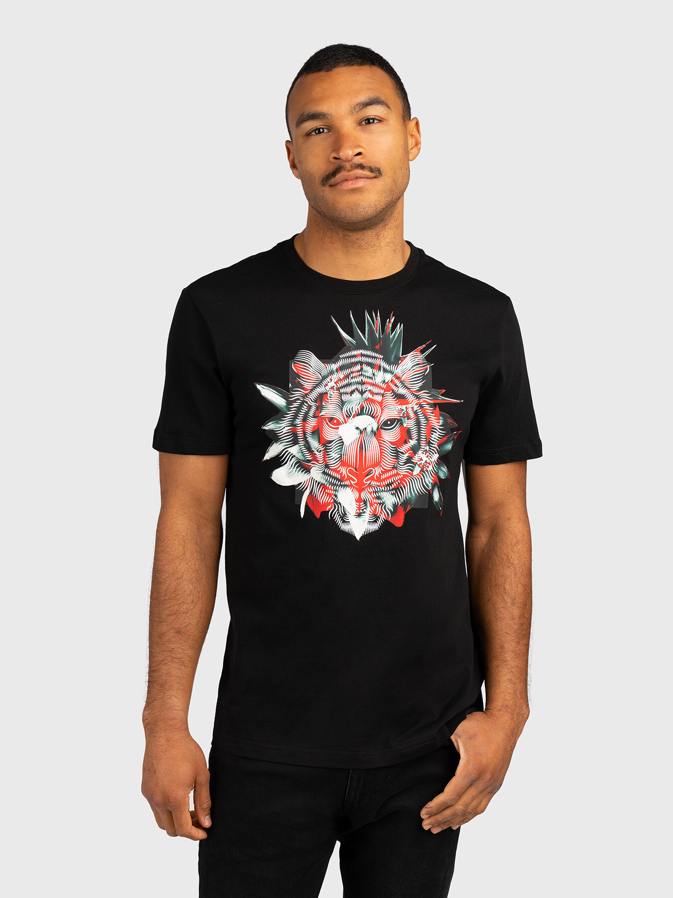 Slim fit T shirt with contrast print brand ANTONY MORATO Globalbrandsstore en