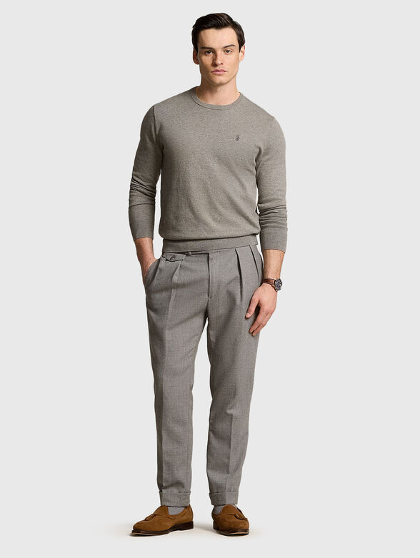 Sweater with logo embroidery  - 2