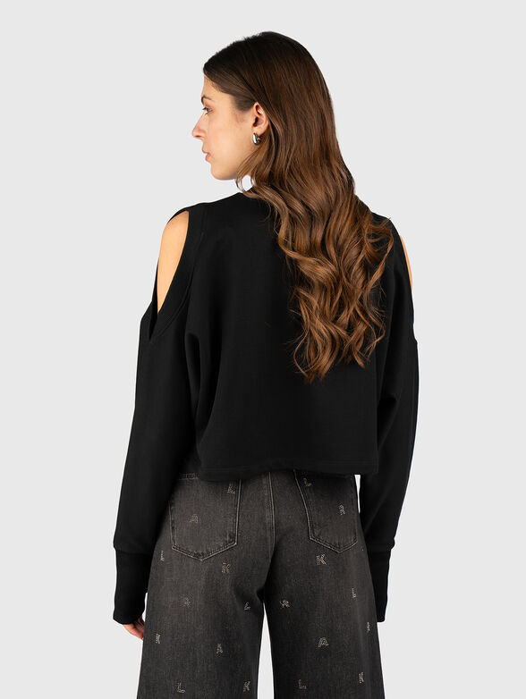 DILARIS short sweatshirt with cut-out details - 2