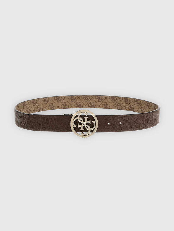 NOELLE double-face belt with logo buckle - 3