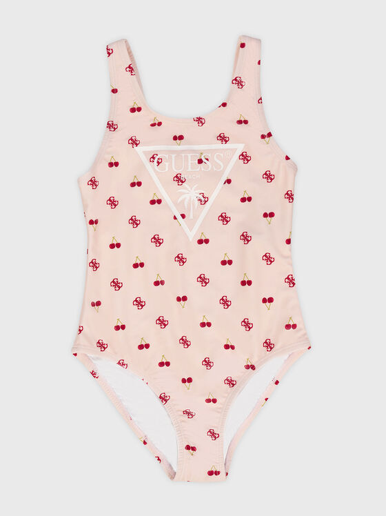 Цял бански костюм с принт - 1