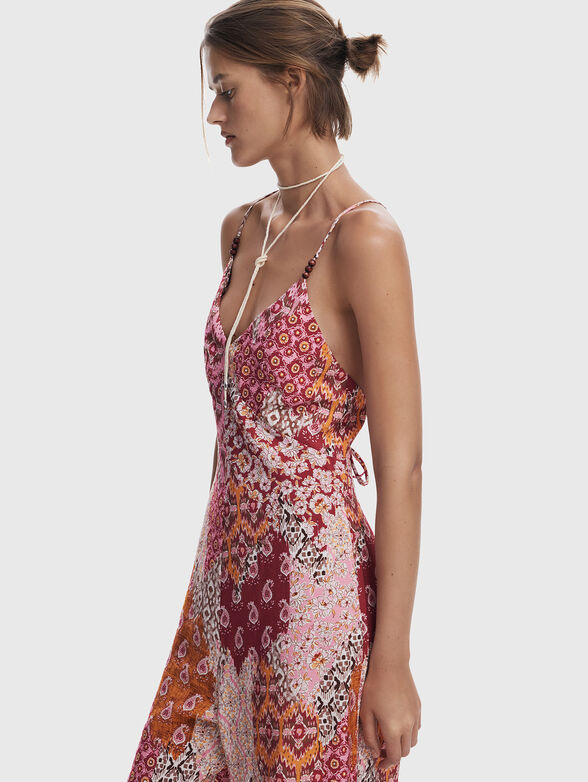 Jumpsuit with wide legs and print - 4