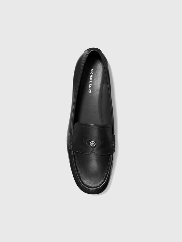JENNINGS leather loafers in black  - 4