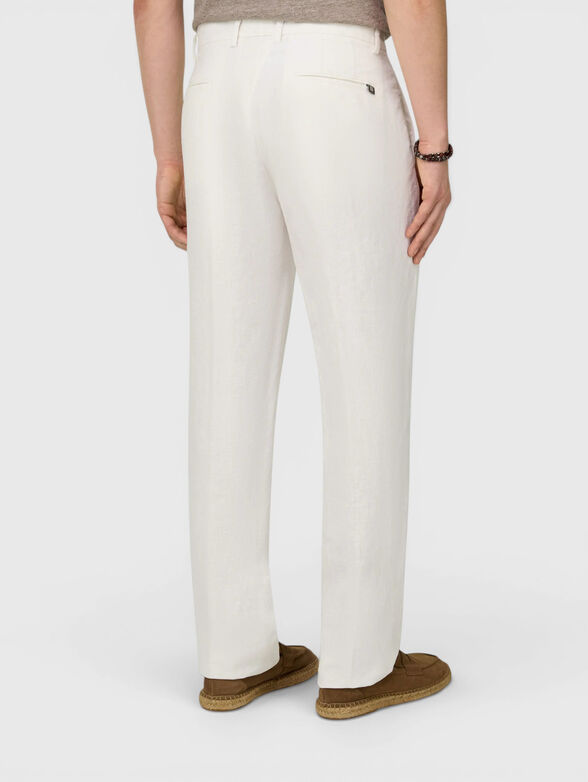White linen trousers - 2