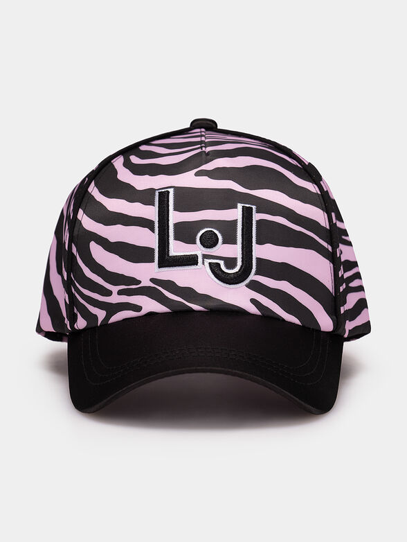 Cap with animal print brand LIU JO — /en