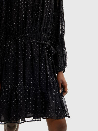 Chiffon dress with belt - 4