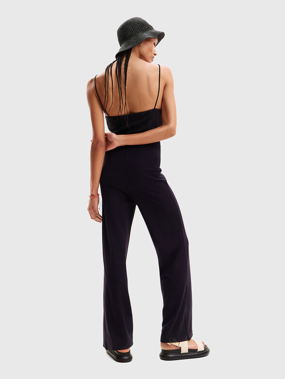 Crochet jumpsuit in black - 2