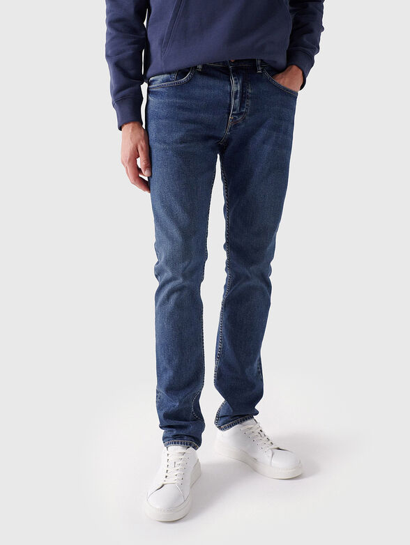 Slim jeans with logo patch - 1