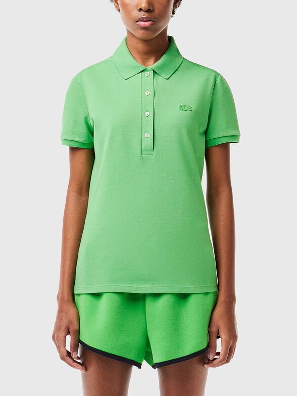 Burgundy cotton polo shirt - 1