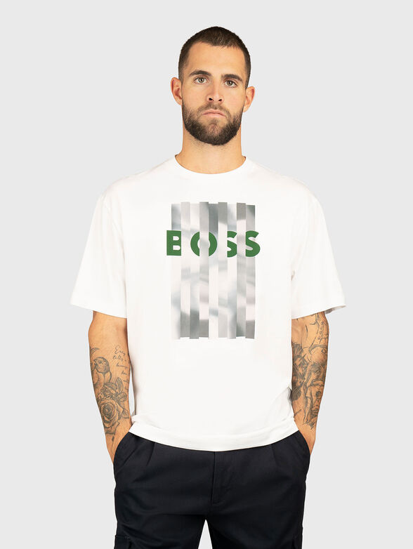 Round neck T-shirt with print - 1