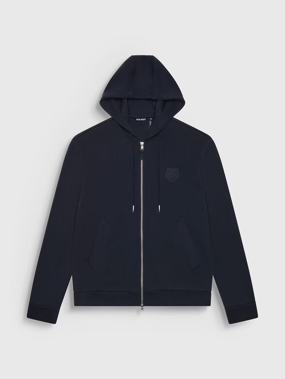 Sweatshirt in dark blue colour with patch - 1