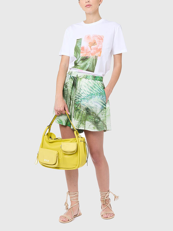 Printed T-shirt in white  - 2