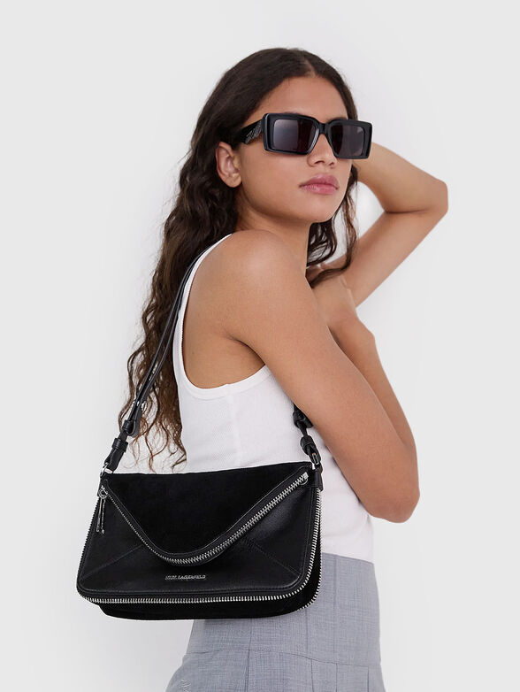 Small leather bag with logo - 2