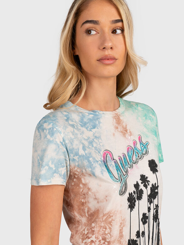 T-shirt with tropical print - 4