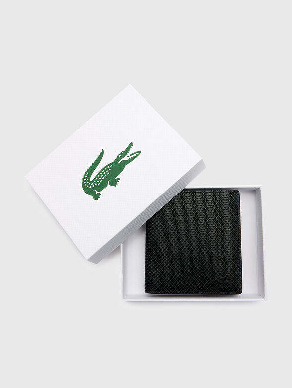 Leather wallet with logo detail - 4