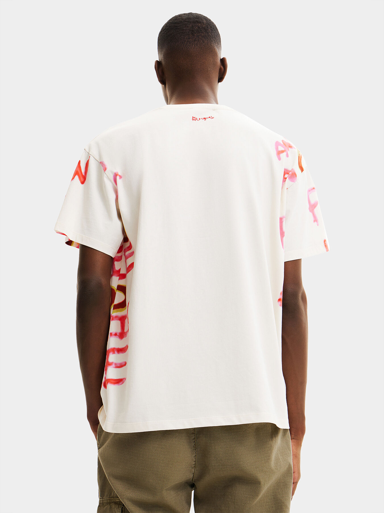 SIMON T-shirt with floral accent brand DESIGUAL