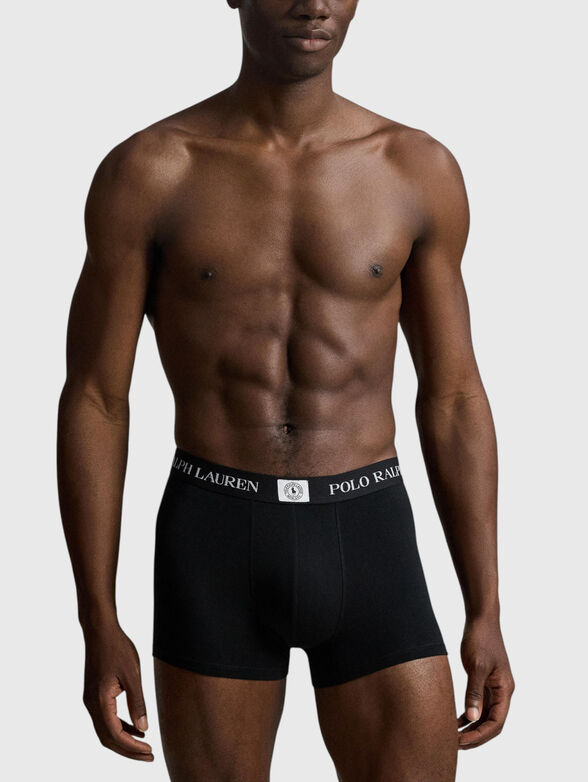 Set of three pairs of boxer shorts with a logo - 5