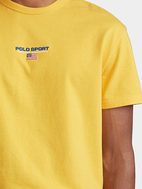 T-shirt with logo embroidery - 4